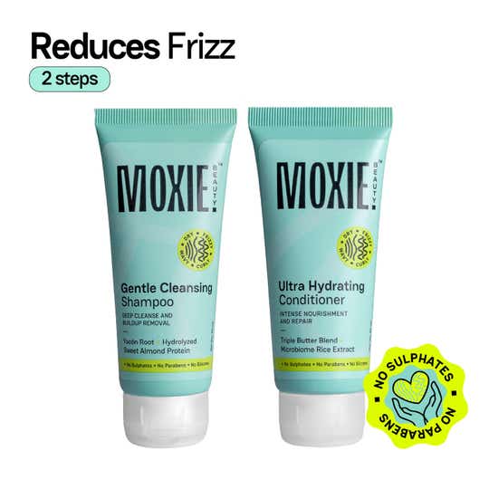 Moxie Beauty Rinse & Shine Duo - Shampoo & Conditioner for Dry and Frizzy Hair (2 Pcs)