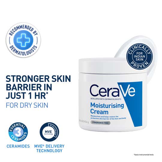CeraVe Moisturizer Cream For Dry Skin & Barrier Repair (454 g)