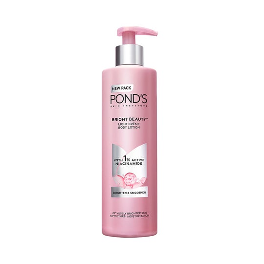 Pond's Bright Beauty Light Crème Body Lotion with 1% Niacinamide for Bright Smooth Skin (275 ml)
