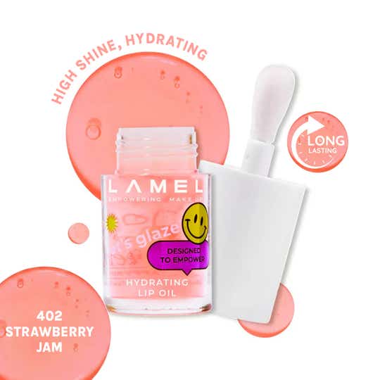 Lamel Hydrating Lip Oil Let`S Glaze - 402 Strawberry jam (4 g)