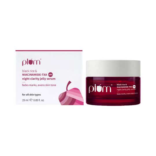 Plum Black Rice & Niacinamide-TXA 10% Night Clarity Jelly Serum (25 ml)
