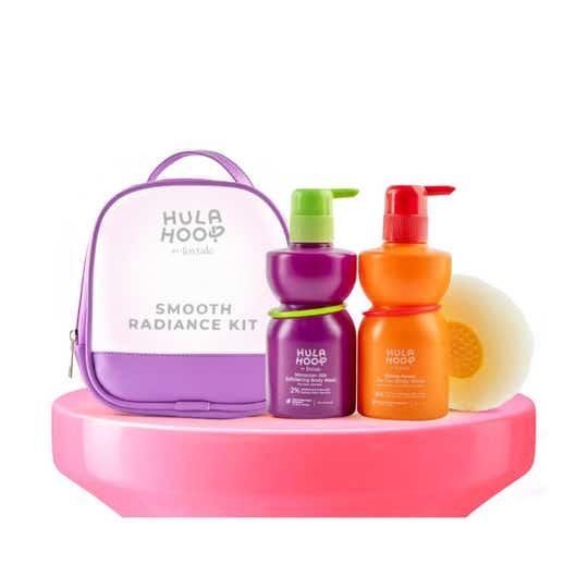 Foxtale Hula Hoop Goodbye Tan Kit De-Tan Body Wash + Exfoliating Body Wash (4 pcs)