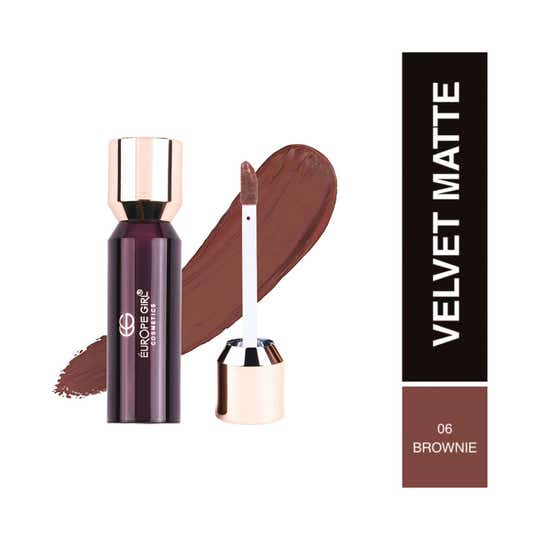Europe Girl Velvet Matte Liquid Lipstick - Brownie 06 (3.5 g)