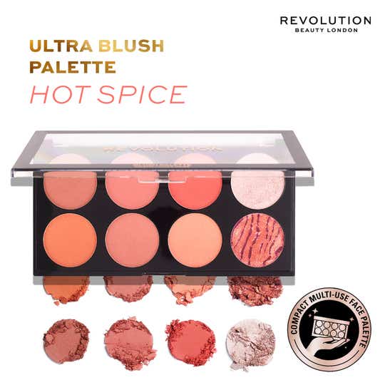 Makeup Revolution Ultra Blush Palette - Hot Spice (12.8 g)
