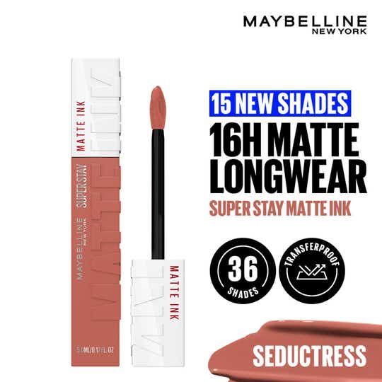 Maybelline New York Super Stay Matte Ink Liquid Lipstick - 65 Seductress (5ml)
