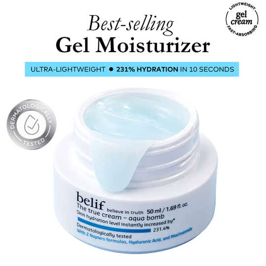 Belif The True Cream Aqua Bomb-Vegan Korean Gel Moisturizer with Niacinamide & Hyaluronic Acid(50 ml)