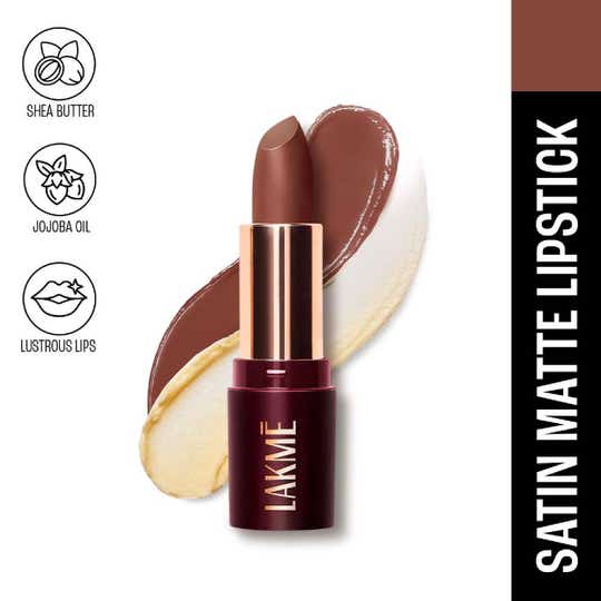 Lakme Ultimat Glam Satin Matte Lipstick - Nude Muse (4.3 g )