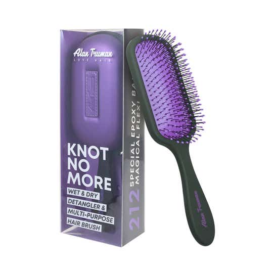 Alan Truman Knot No More Detangling and Hair Care Brush - Playful Purple