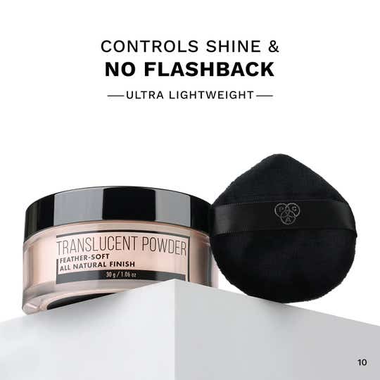 PAC Translucent Powder Controls Shine Prevents Flashbacks Lightweight - 10 (30 g)