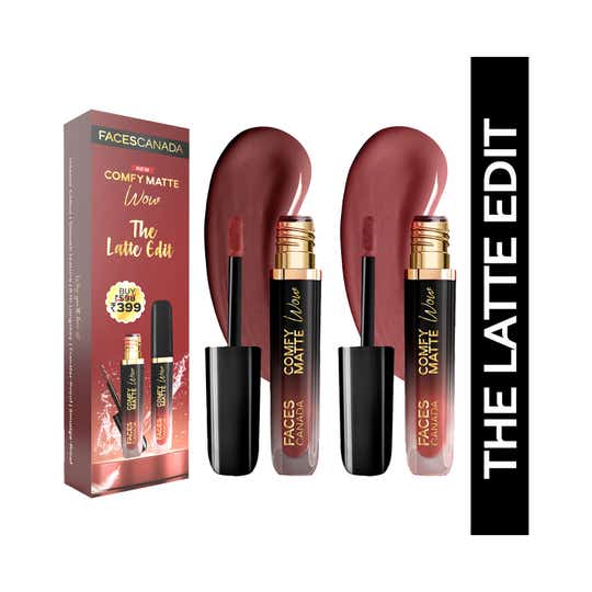 Faces Canada Wow Liquid Lipstick Set - The Latte Edit (2 pcs)