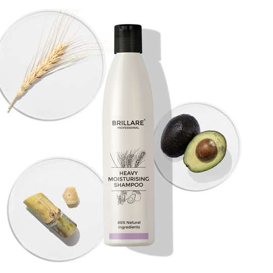 Brillare Heavy Moisturising Shampoo for Dry Frizzy Hair (300 ml)