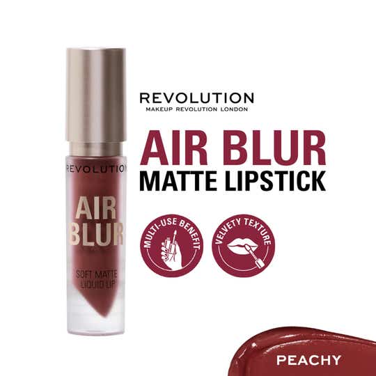 Makeup Revolution Air Blur Matte Liquid Lipstick - Peachy (3.5 ml)