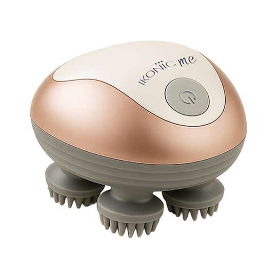 Ikonic Me Zen Electric Scalp Massager - Pearl White & Rosegold