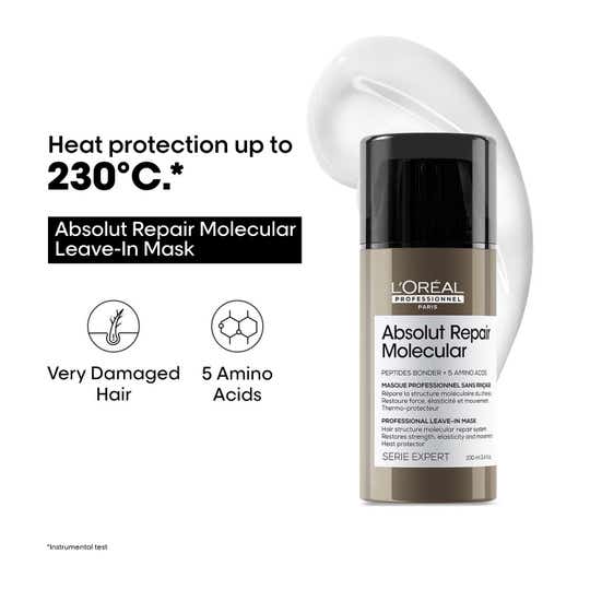 L'OREAL PROFESSIONNEL Absolut Molecular Deep Repairing Leave-In Cream For Damaged Hair (100 ml)
