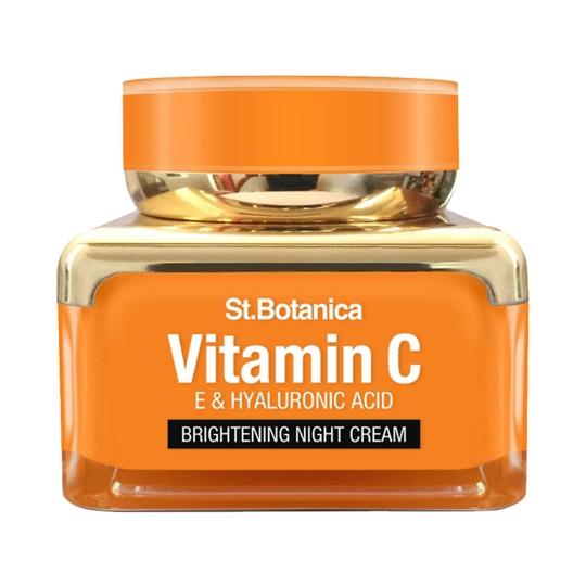 St.Botanica Vitamin C, E & Hyaluronic Acid Brightening Night Cream (50g)