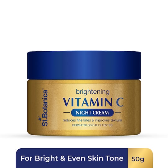 St.Botanica Vitamin C, E & Hyaluronic Acid Brightening Night Cream (50g)