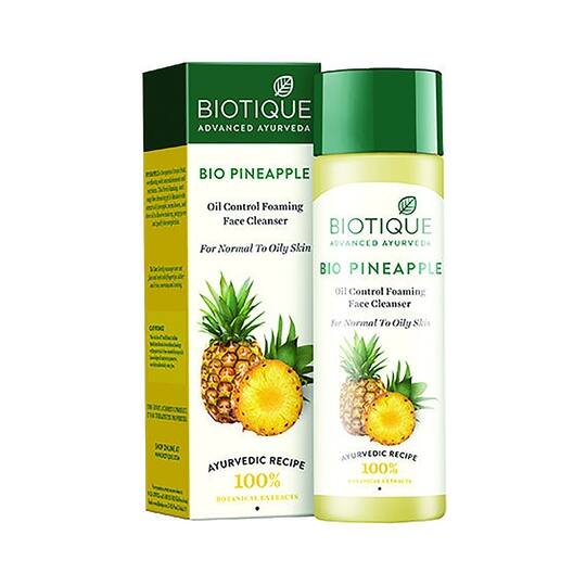 Biotique Bio Pineapple Oil Control Foaming Face Cleanser (200ml)