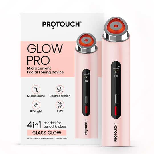Protouch Glow Pro Microcurrent Facial Toning Device - Blush