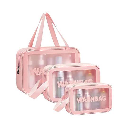 Bronson Professional Makeup Pouch Travel Toiletries Organizer Set (3 pcs)