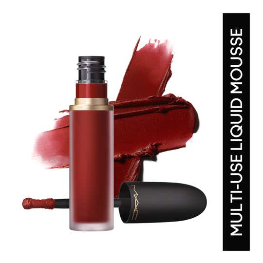 M.A.C Powder Kiss Lip And Cheek Mousse - Devoted To Chili (5 ml)