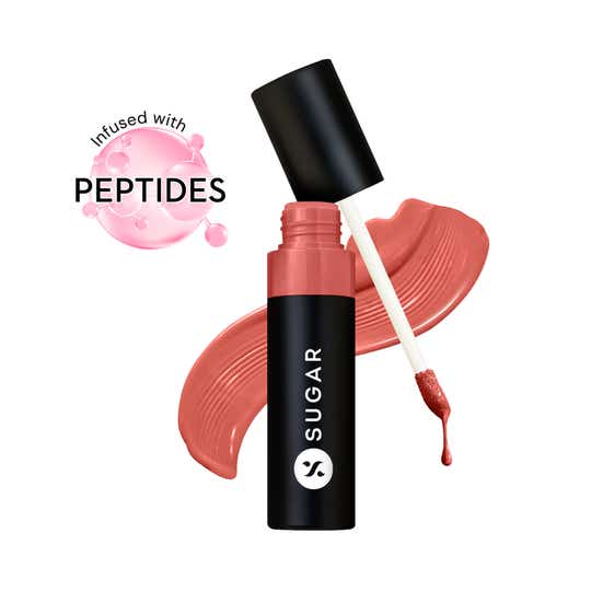 SUGAR Cosmetics Partner In Shine Transferproof Lip Gloss - 02 Brick Bardo (3 ml)