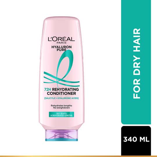 L'Oreal Paris Hyaluron Pure 72H Rehydrating Conditioner (340 ml)