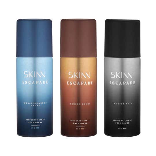 Skinn Deodorant Spray Escapade Range for Him (3 pcs)