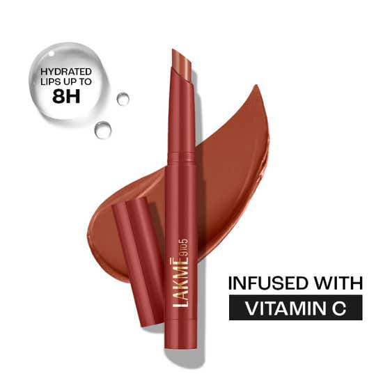 Lakme 9 to 5 Forever Matte Lip Crayon - Balance Brown (1.1 g)