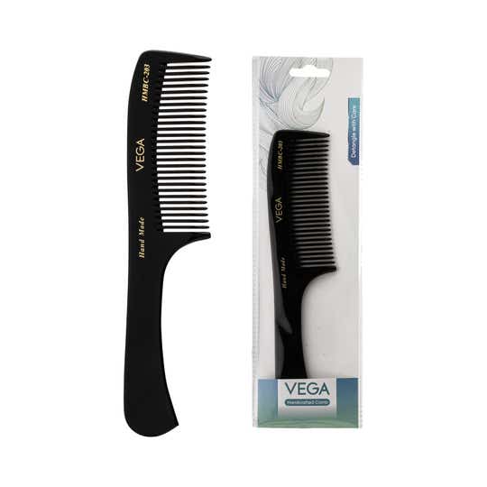 Vega Handcrafted General Grooming Hair Comb Made with Cellulose Acetate (HMBC-203)
