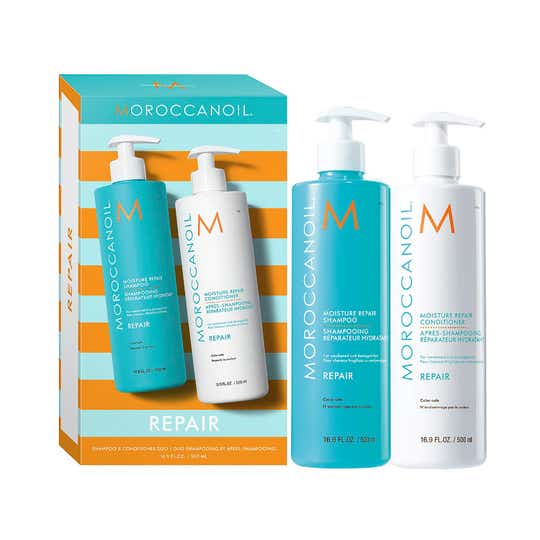 Moroccanoil Moisture Repair Shampoo & Conditioner Kit with High Shine Mask (3 pcs)