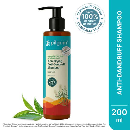 Pilgrim Australian Tea Tree Non-Drying Anti-Dandruff Shampoo (200 ml)