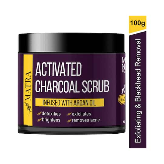 Matra Activated Charcoal Scrub Infused With Argan Oil (100g)