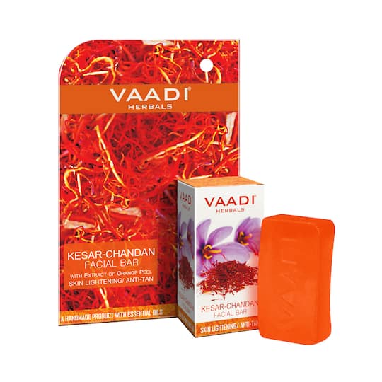 Vaadi Herbals Kesar Chandan Facial Bar Soap (25g)