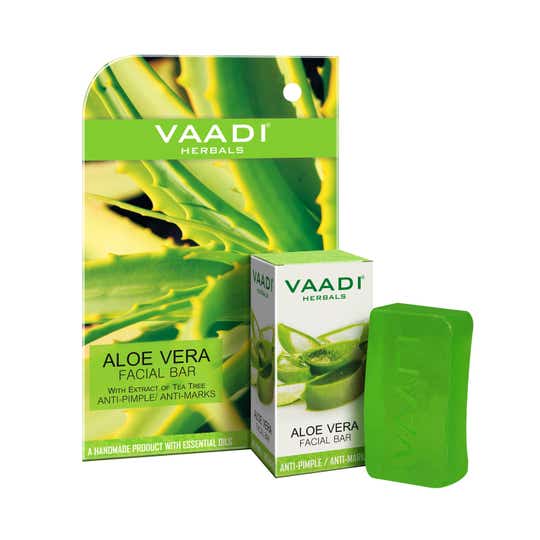 Vaadi Herbals Aloe Vera Facial Bar Soap (25g)