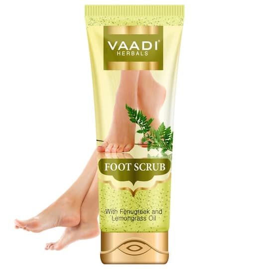 Vaadi Herbals Fenugreek & Lemongrass Oil Foot Scrub (110g)