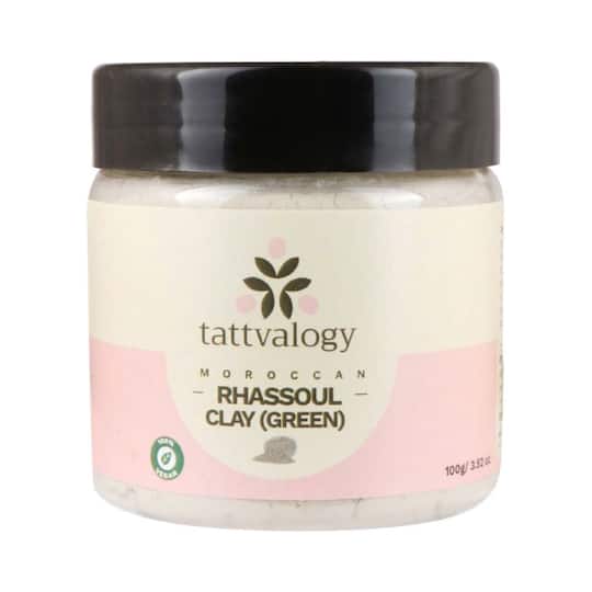 Tattvalogy Moroccan Green Rhassoul Clay Powder (100 g)