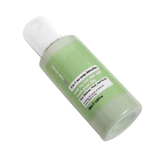 Pink Woolf 3-In-1 Neem Tea Tree Mint With French Green Clay No Soap Detoxifier Face Wash (100ml)