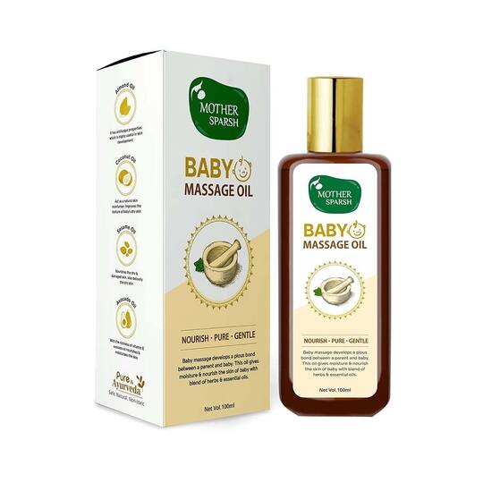 Mother Sparsh Natural Baby Massage Oil (100ml)