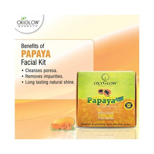 Oxyglow Papaya Facial Kit (165g)