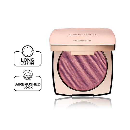 Faces Canada Ultime Pro HD Lights Camera Blush - Roseate, 2-in-1 Blush & Highlighter (6.5 g)