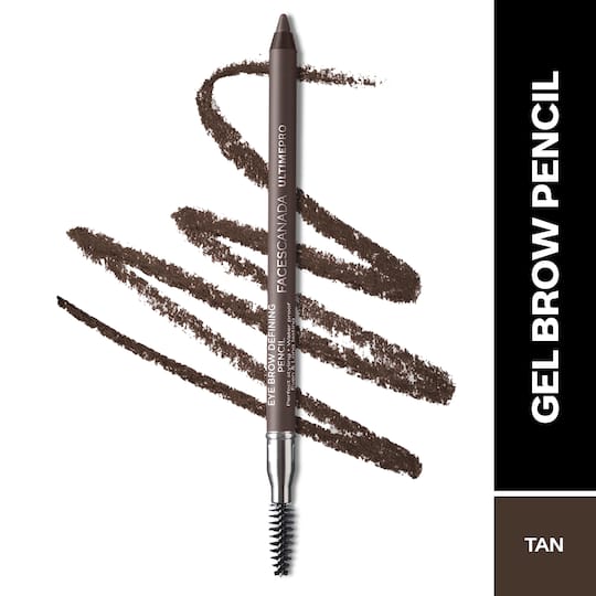 Faces Canada Ultime Pro Eyebrow Defining Pencil - Tan 01, Waterproof & Smudgeproof (1.2 g)