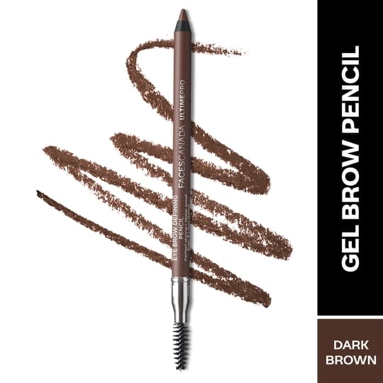 Faces Canada Ultime Pro Eyebrow Defining Pencil - Dark Brown 02, Longlasting, Waterproof (1.2 g)