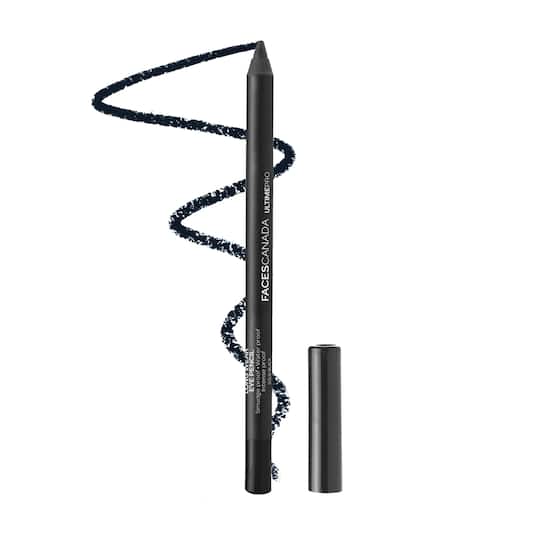 Faces Canada Ultime Pro Longwear Eye Pencil - Solid Black 02, 8 Hr Stay, Water Proof (1.2 g)