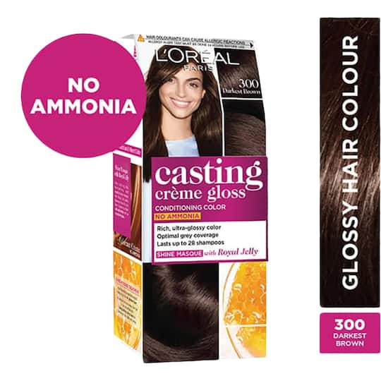 L'Oreal Paris Casting Crème Gloss Small Pack 300 Darkest Brown (45 g)