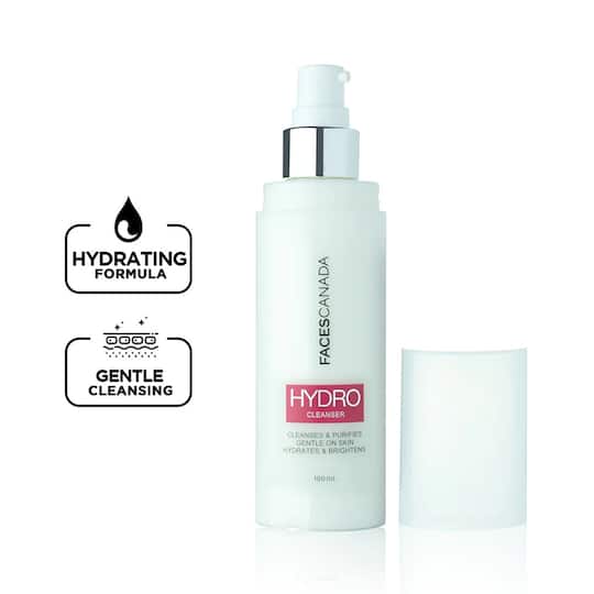 Faces Canada Hydro Gentle Cleanser, Cleanses Deeply, Hydrates & Purifies Skin (100 ml)