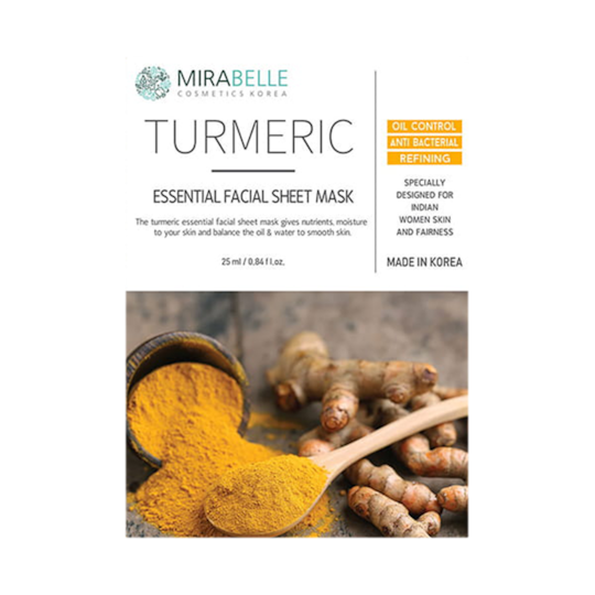 Mirabelle Cosmetics Korea Turmeric Essential Facial Sheet Mask (25ml)