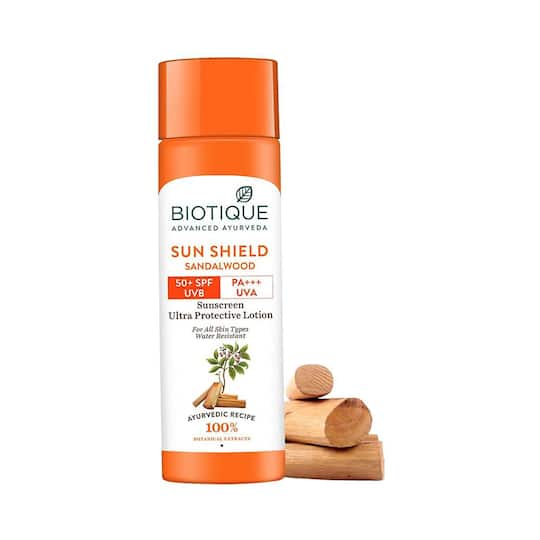 Biotique Bio Sandalwood Ultra Soothing Sunscreen Lotion SPF50 (120ml)
