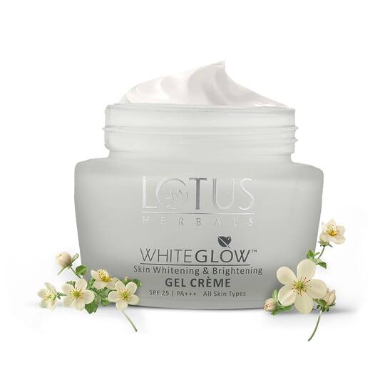 Lotus Herbals Whiteglow Skin Whitening & Brightening Gel Creme SPF 25 Pa+++ - (60g)