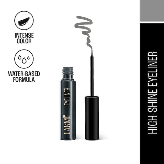 Lakme Unreal Precision Liquid Eye Liner Lightweight & Smudgeproof Eye Liner Steel Grey (4.5 ml)
