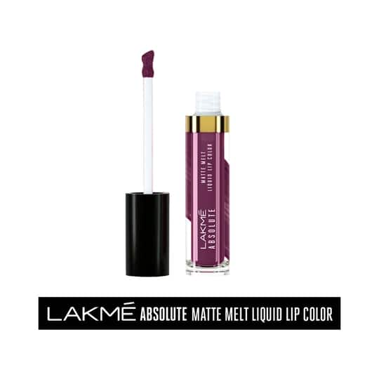 Lakme Absolute Matte Melt Liquid Lip Color - Wine N Dine (6ml)